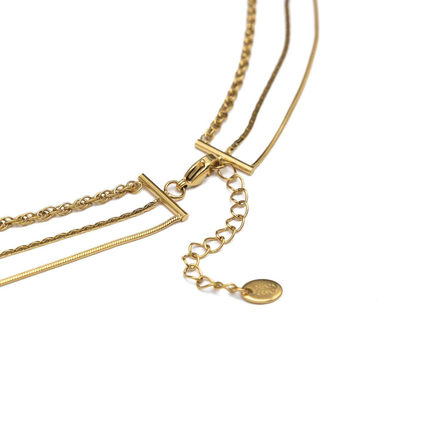 Waterproof Gold Layer Rope Necklace