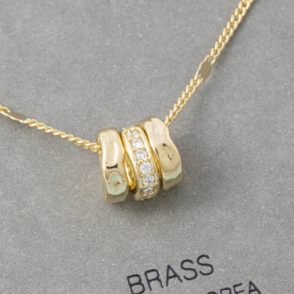 Triple Ring Necklace