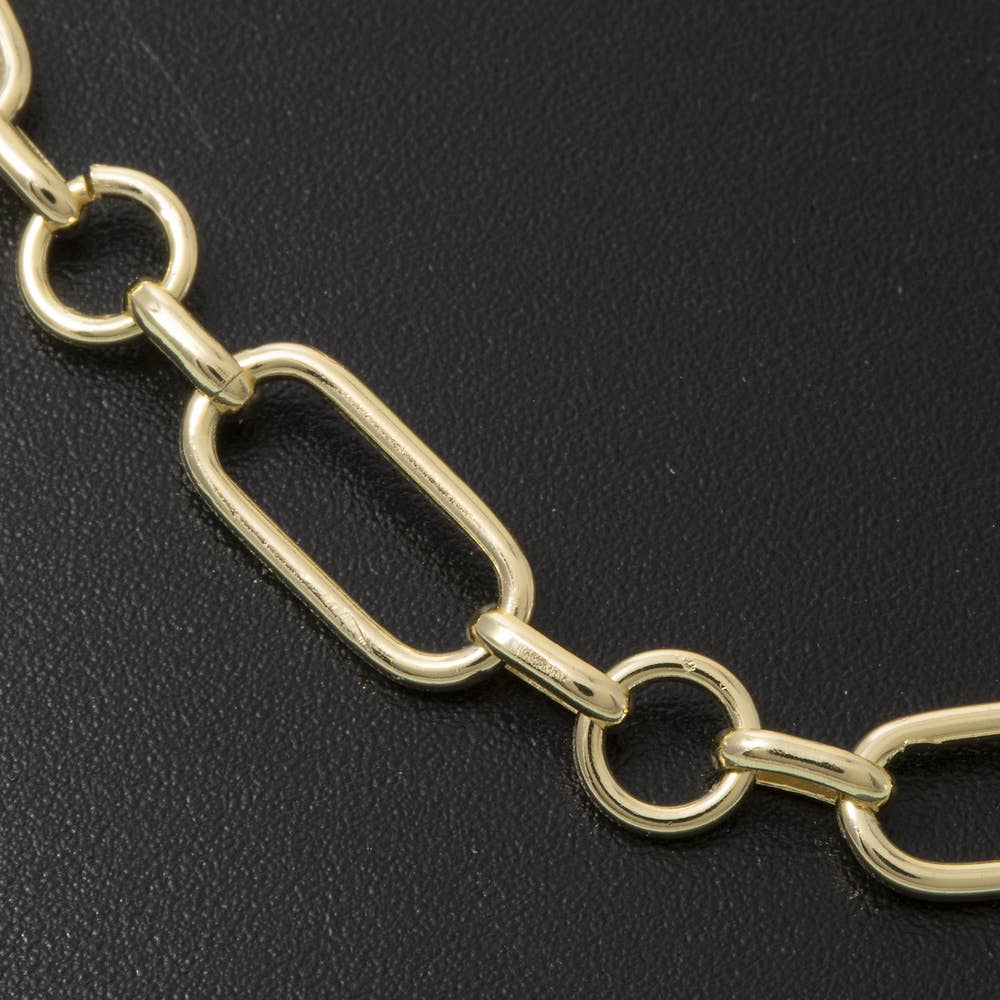 Paperclip Chain Necklace - Gold