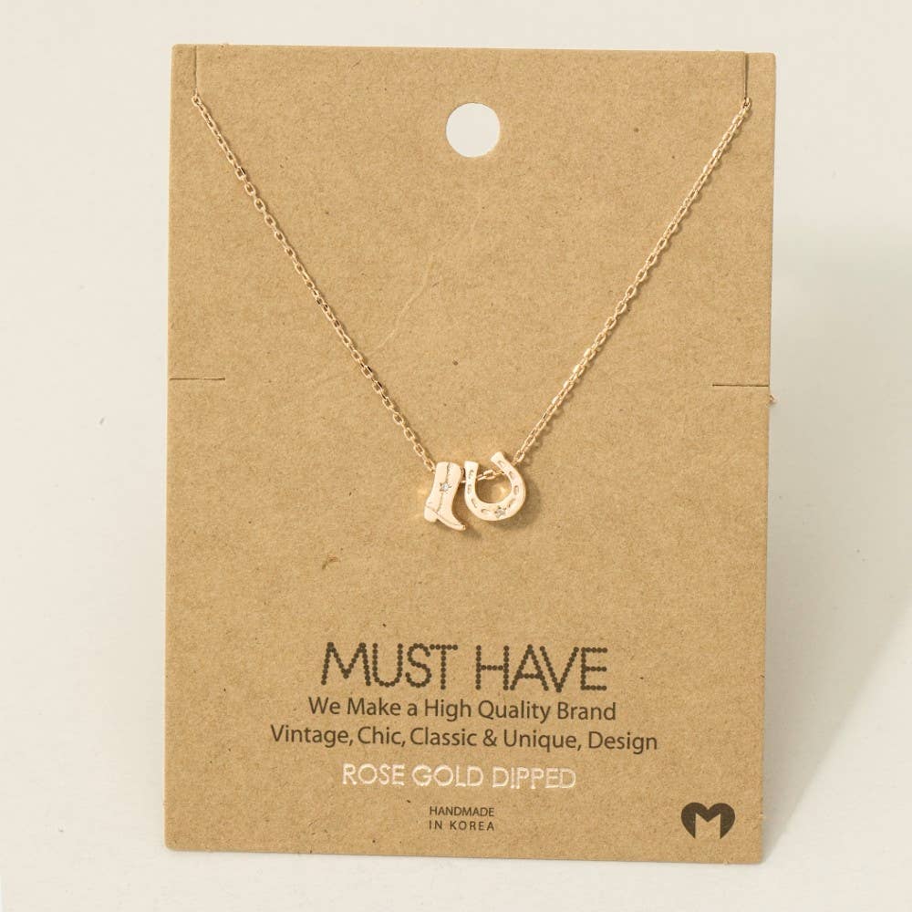 Western Charm Necklace - Gold