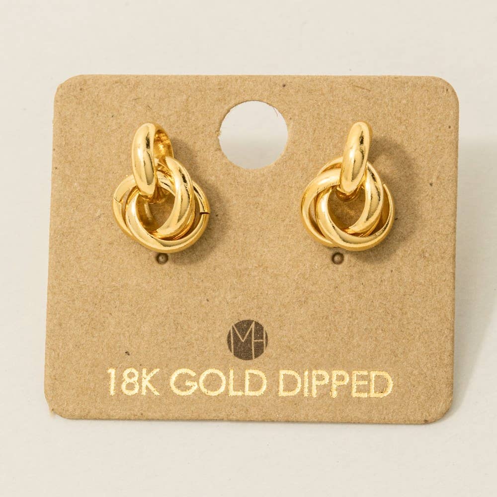 Knot Studs - Gold
