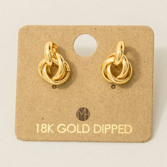 Knot Studs - Gold