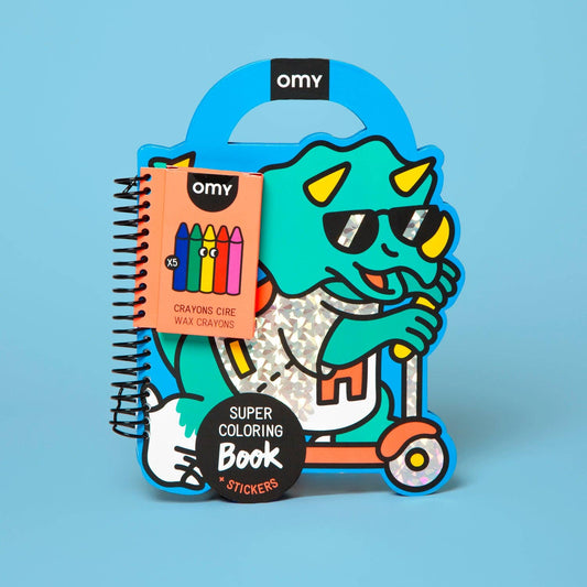 Super Coloring and Sticker Book - Dino