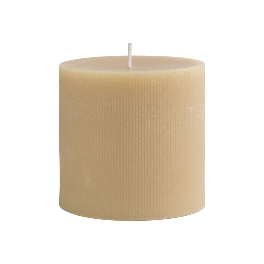 4in Unscented Pillar Candle