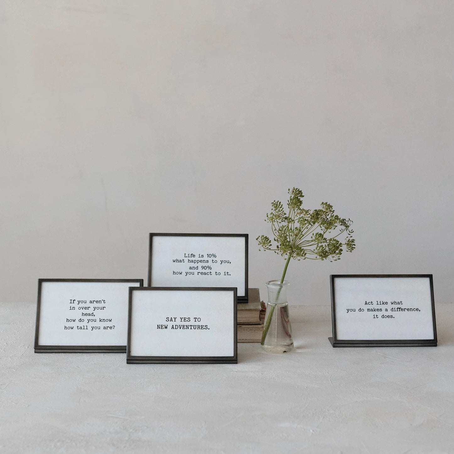 Silver Framed Saying - 4x6
