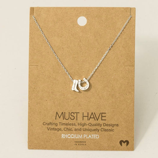 Western Charm Necklace - Silver