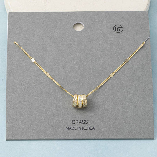 Triple Ring Necklace