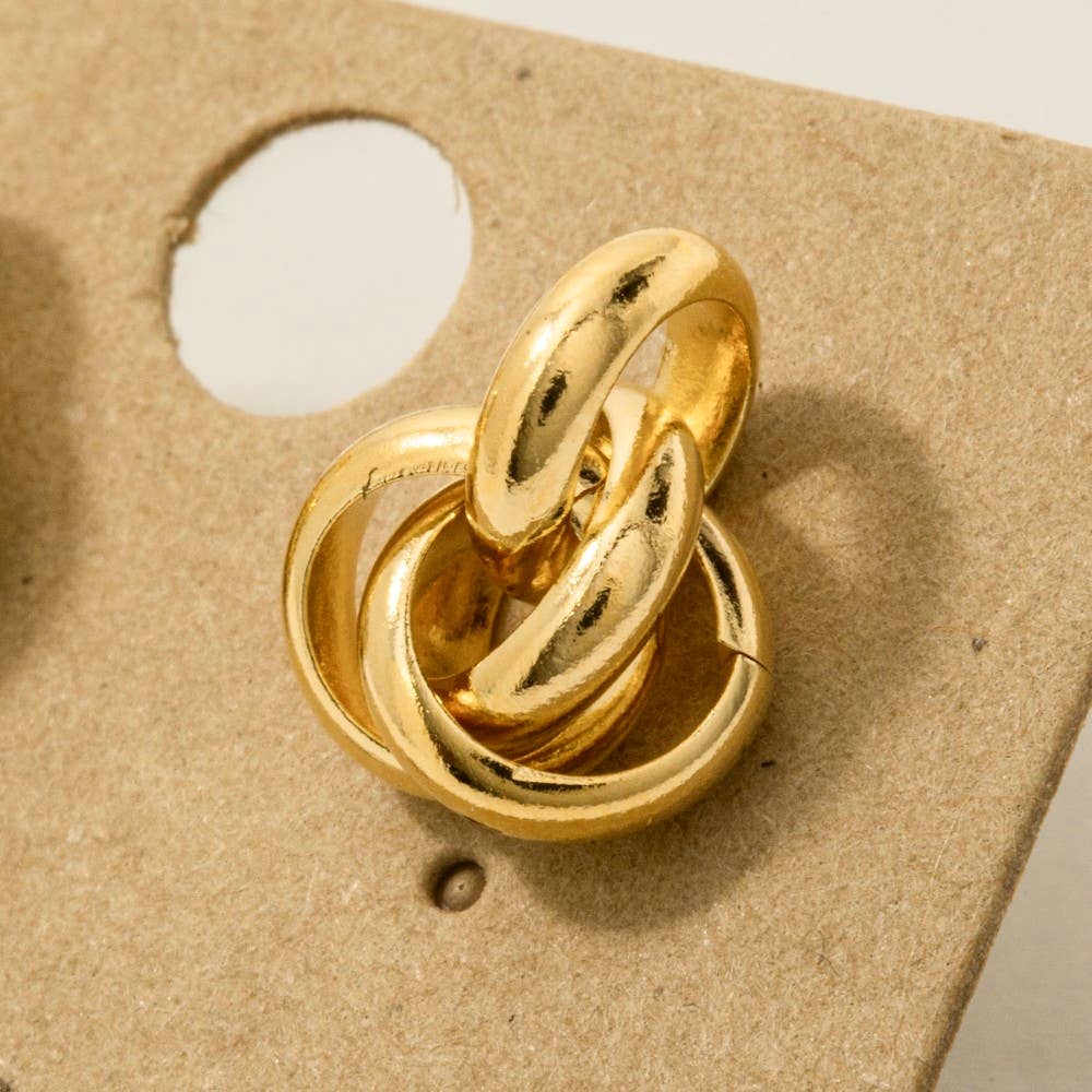 Knot Studs - Gold
