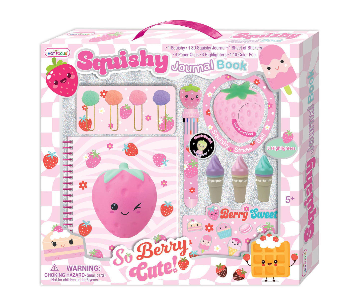Squishy Journal Book - Strawberry