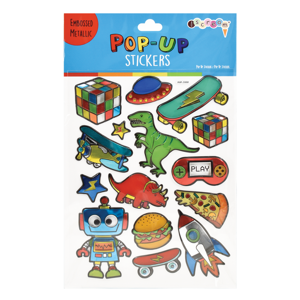 Toys and More Pop-Up Stickers