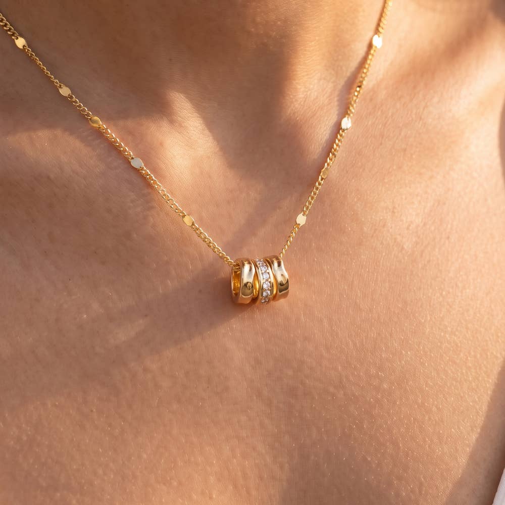 Triple Ring Necklace