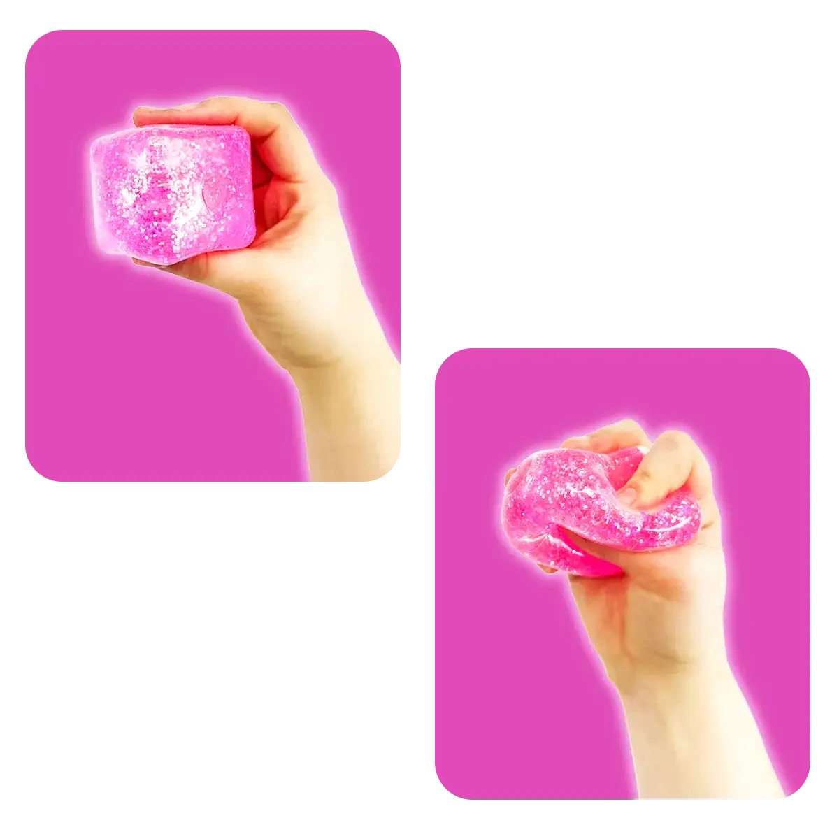 Squish & Squeeze Sparkle Cube
