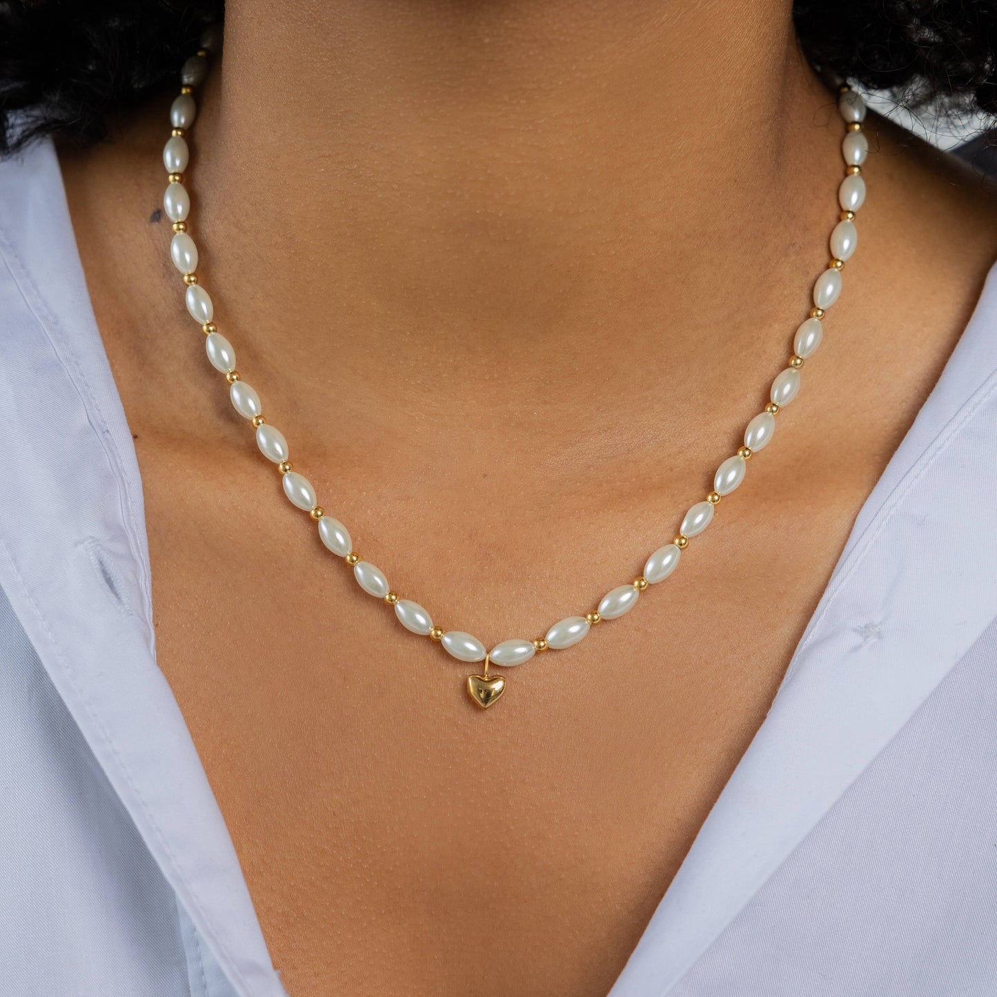 Waterproof White Shell Necklace