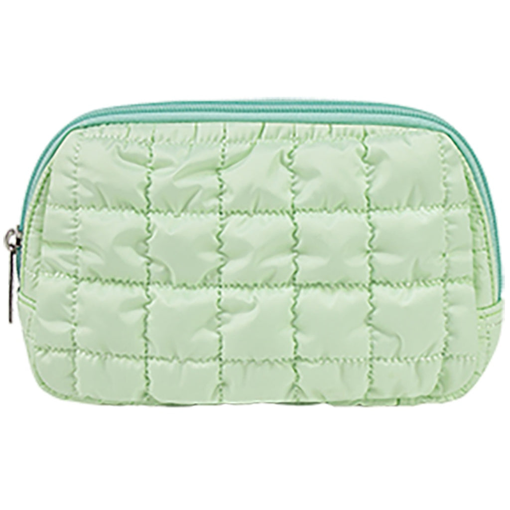 Mint Quilted Belt Bag