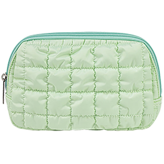 Mint Quilted Belt Bag