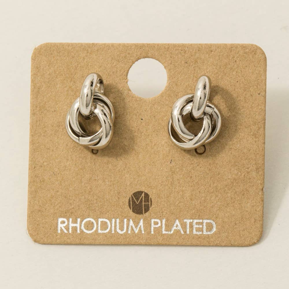 Knot Studs - Silver