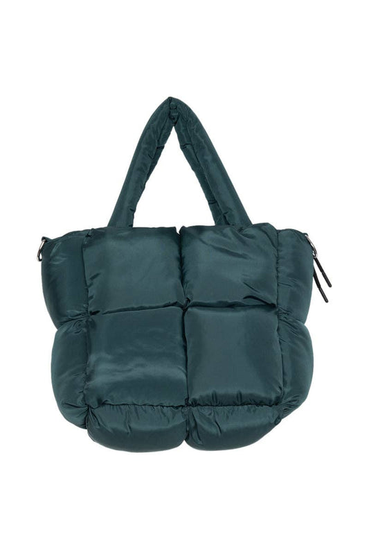 Mini Tote Handbag - Forest Green