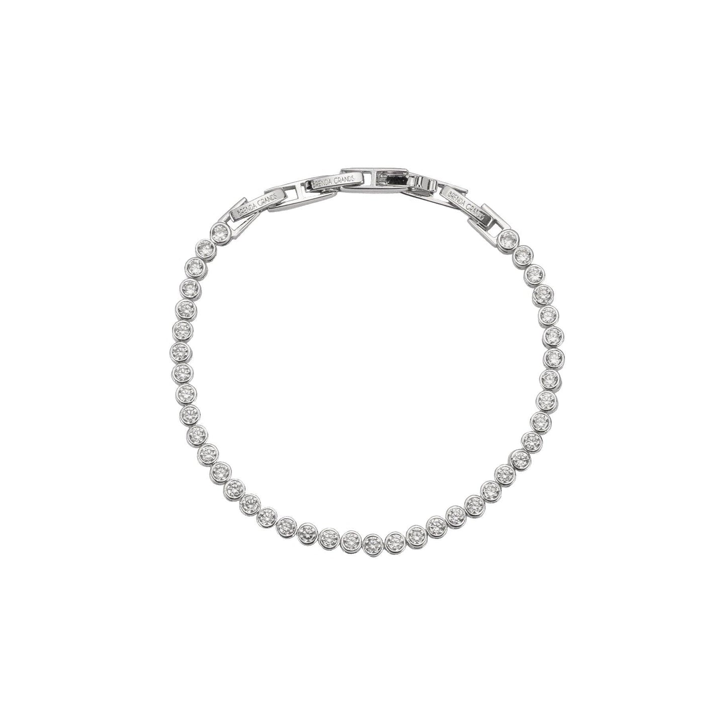 Silver Round Tennis Bracelet