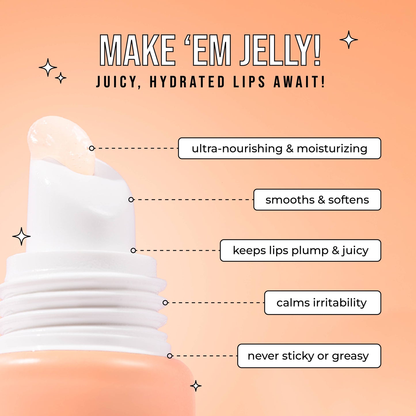 Peach Beach Lip Jelly: Single