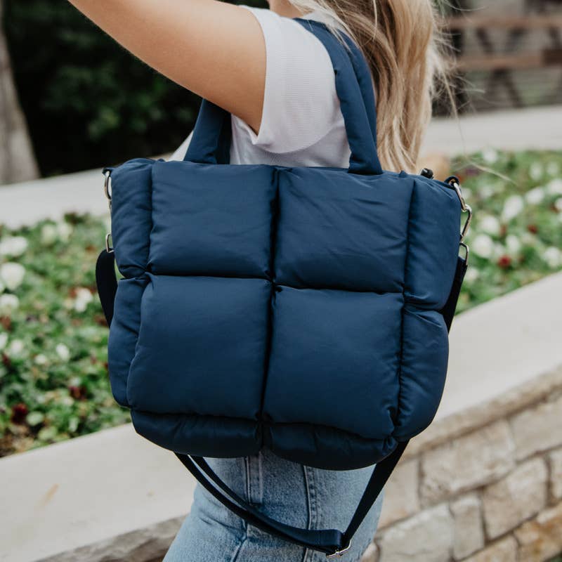Mini Tote Purse - Navy