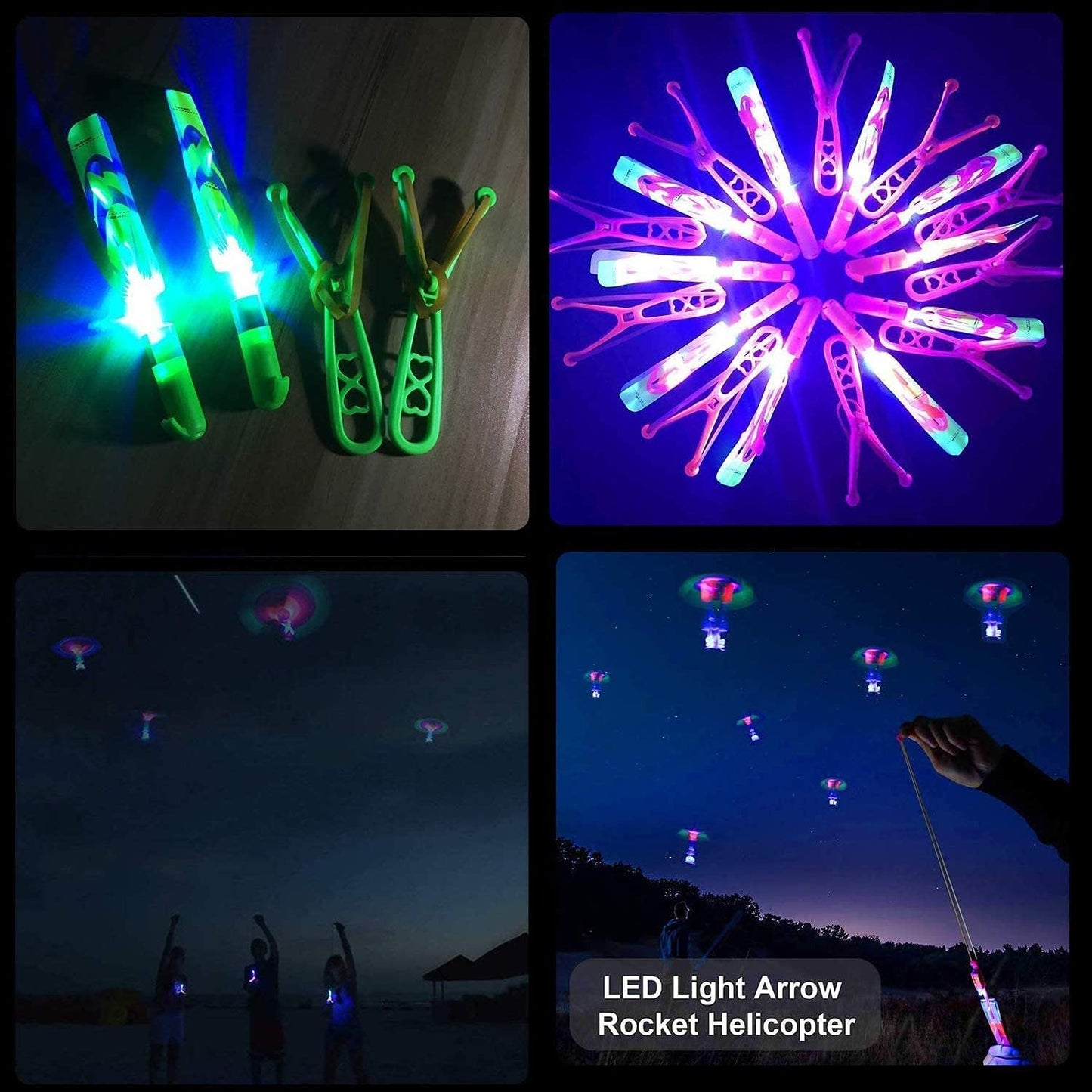 LED Slingshot Helicopter