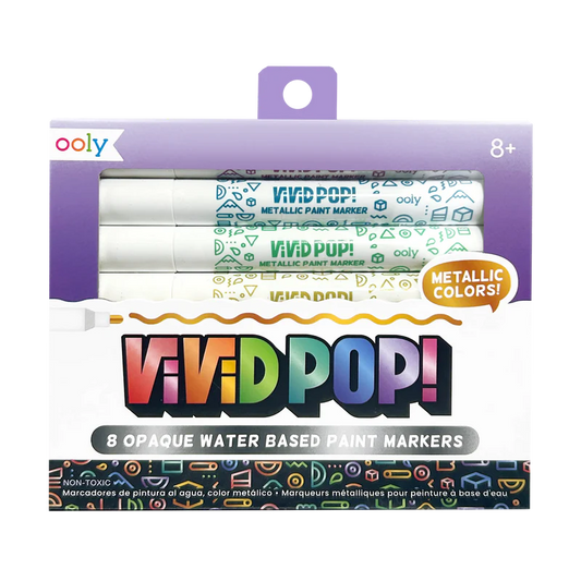 Vivid Pop Opaque Water Based Markers - Metallic