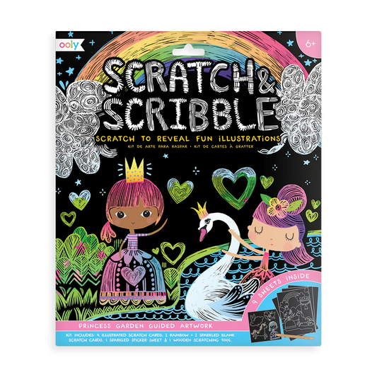 Scratch & Scribble Art Kit: Princess Garden