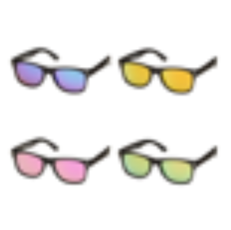 Kids - Black/Color Mirror Color Sunglasses