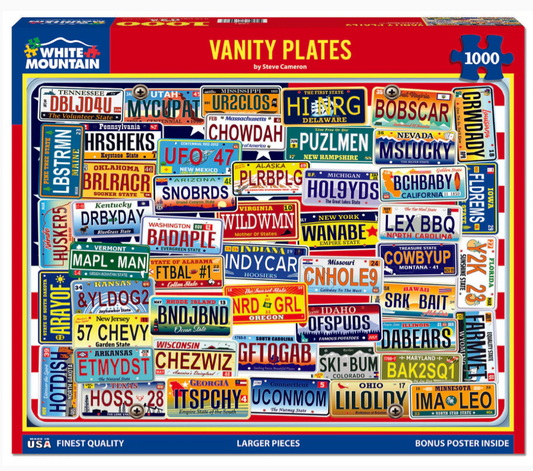 Vanity Plates Puzzle