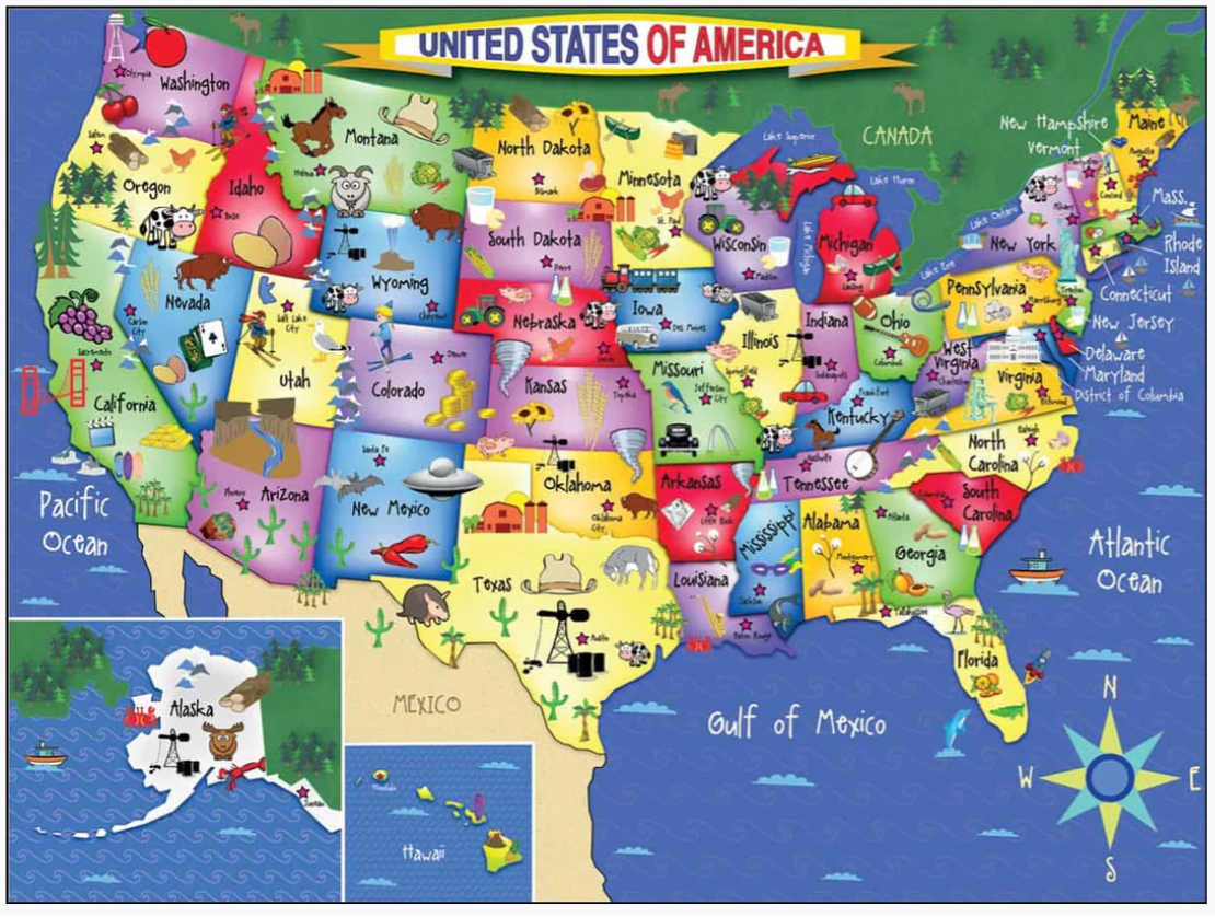 USA Map Puzzle