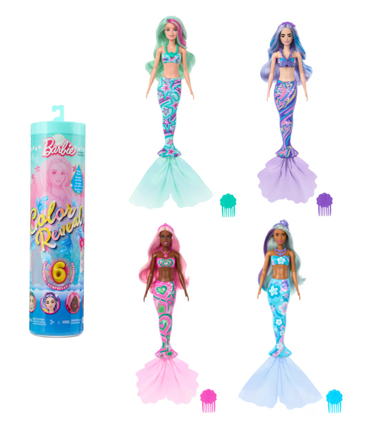 Barbie Color Reveal Mermaid Series Doll