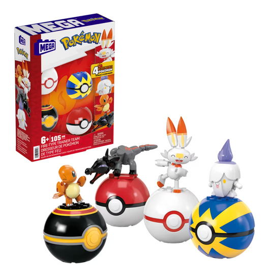 MEGA Pokémon Fire-Type Team Building Toy Kit