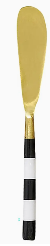 Marble Black and White Stripe Butter Knife
