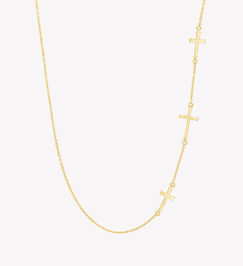 Calvary Cross Necklace - Gold