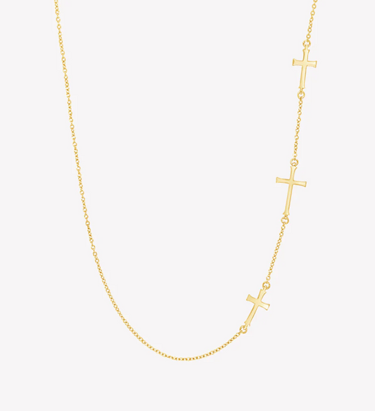 Calvary Cross Necklace - Gold