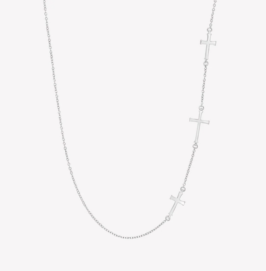 Calvary Cross Necklace - Silver