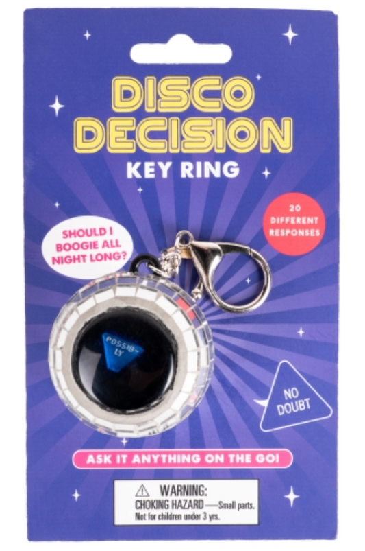 Disco Decision Ball Keyring