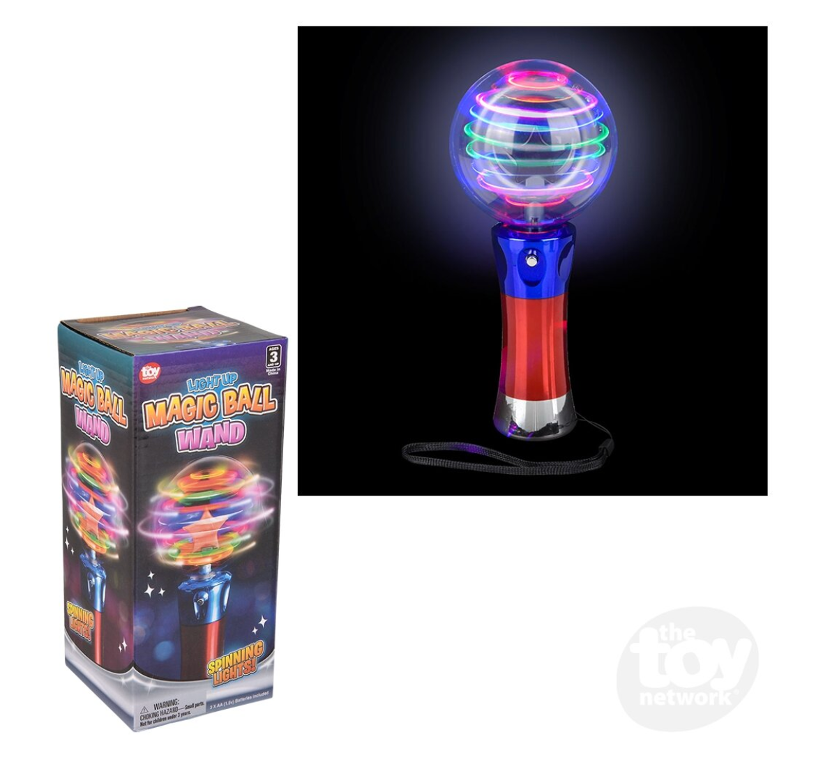 7.5" Light-Up Magic Flashing Ball Wand