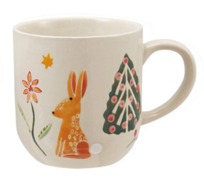 Hand-Painted Woodland Mug