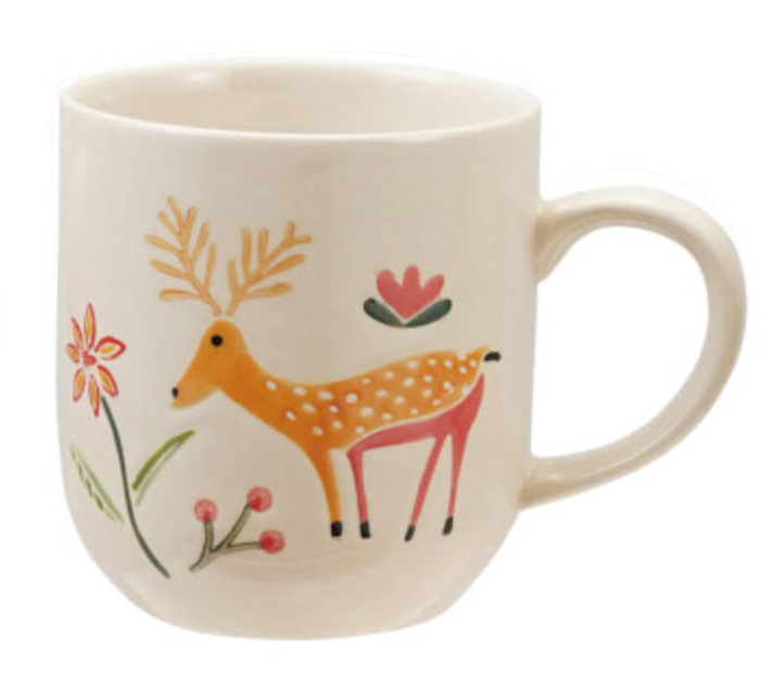 Hand-Painted Woodland Mug
