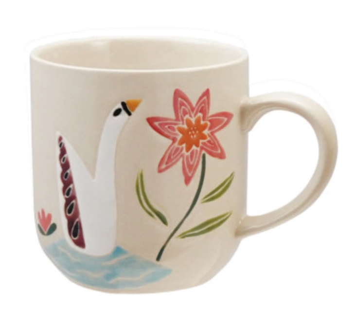 Hand-Painted Woodland Mug