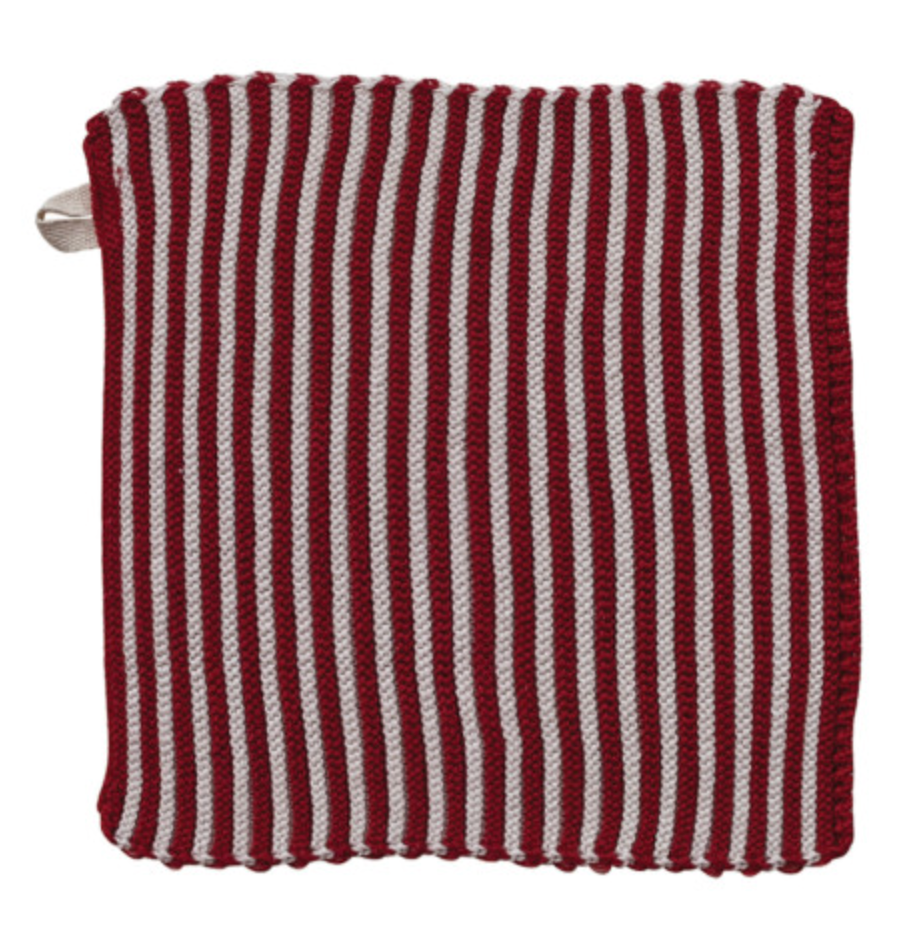 Holiday Striped Dish Cloth