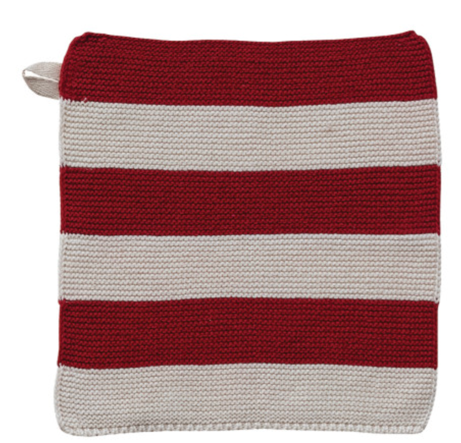 Holiday Striped Dish Cloth