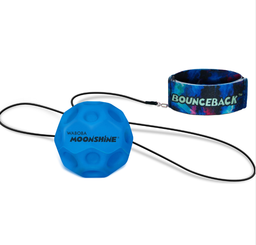 LED Bounceback - Moon Ball on a Leash