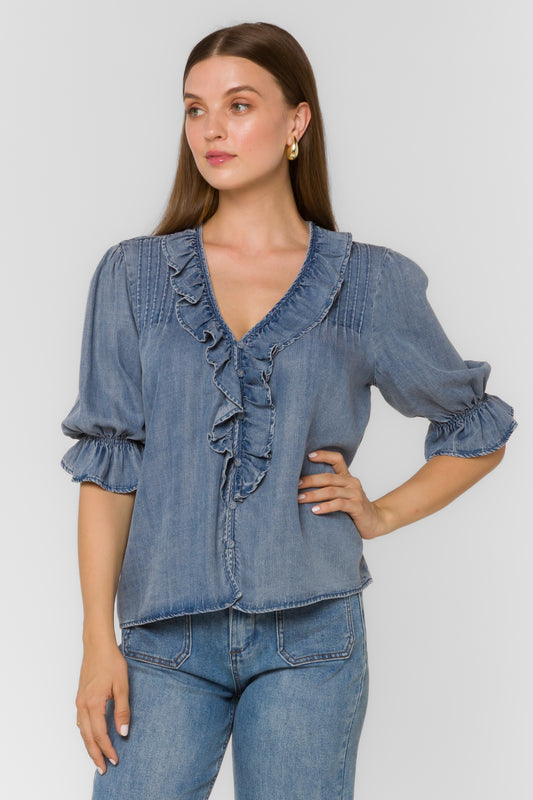 Anthea Denim Blouse