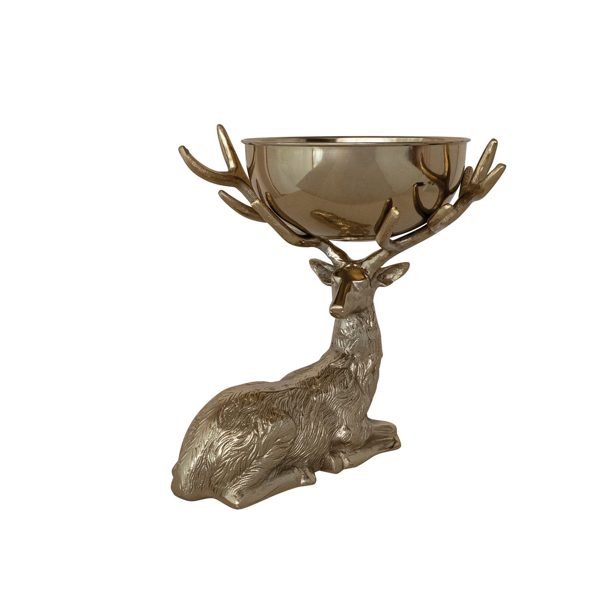 Reindeer Statue with Removable Bowl