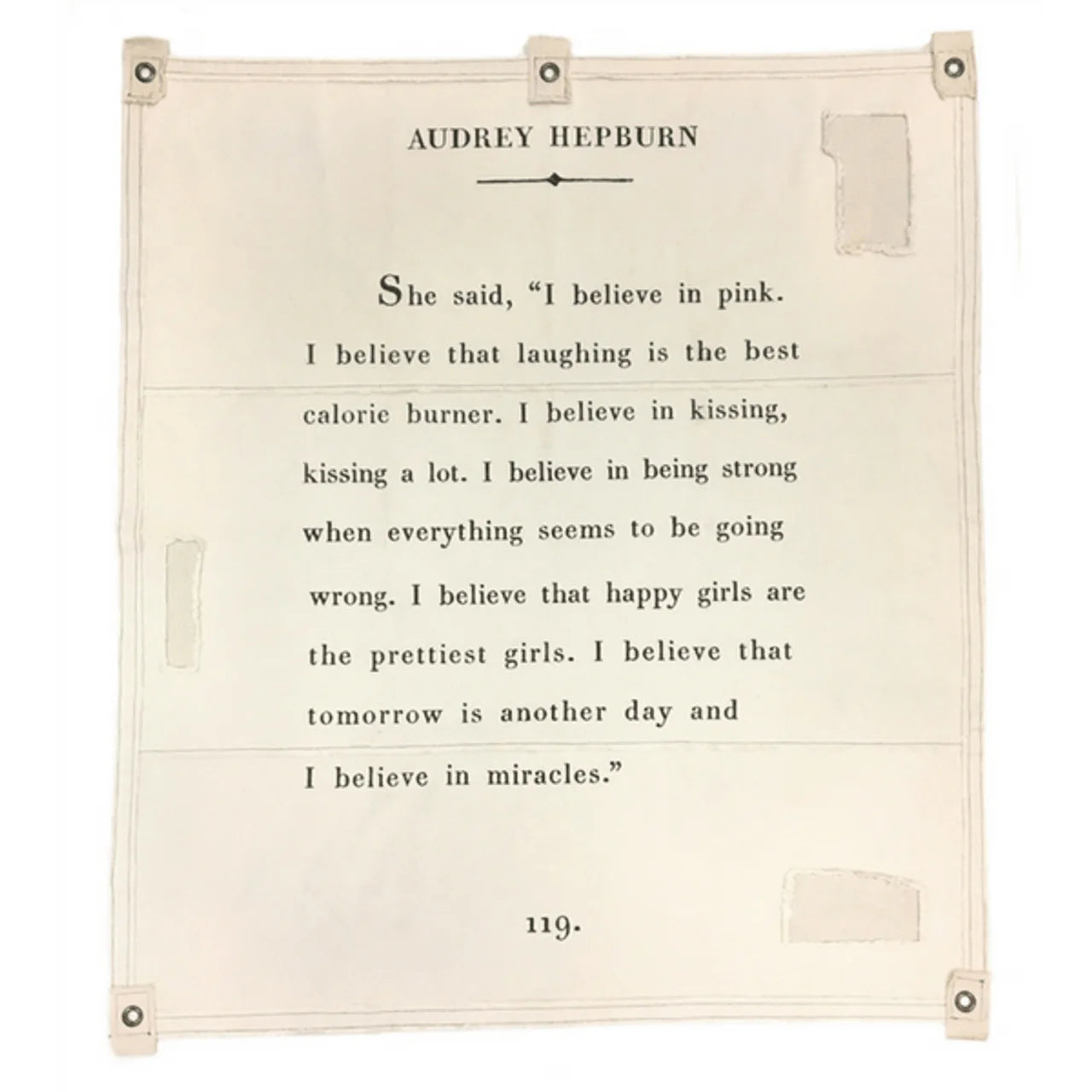 Audrey Hepburn Large Wall Tarp