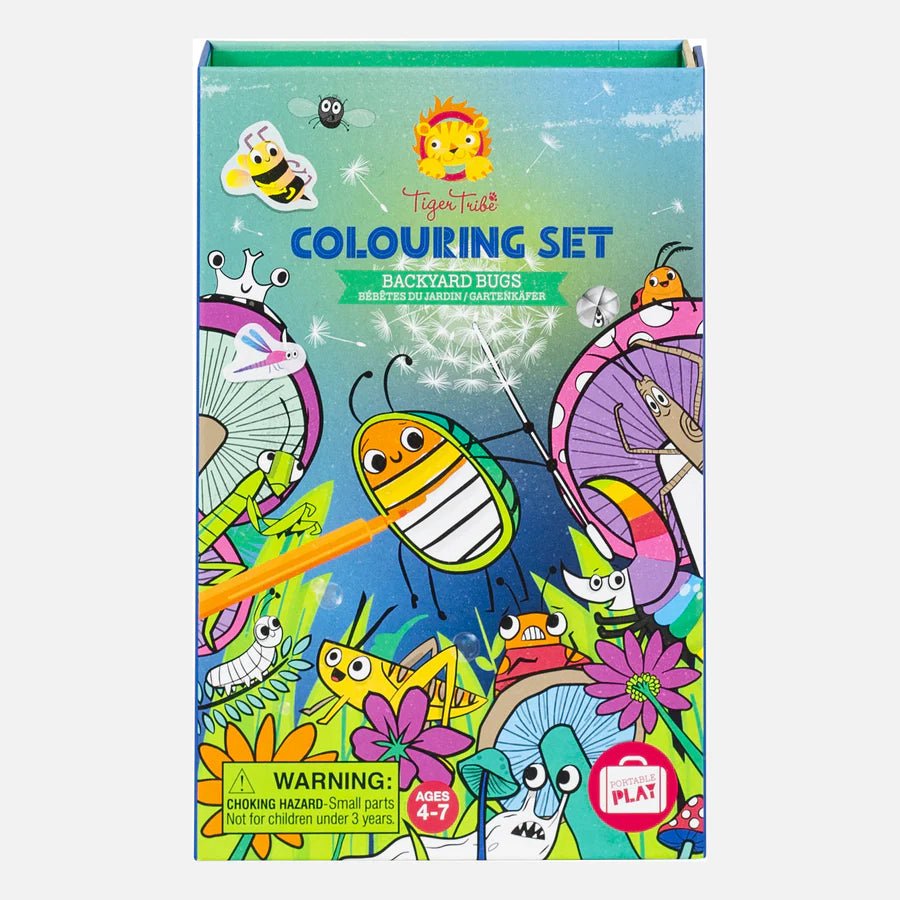 Colouring Set - Backyard  Bugs