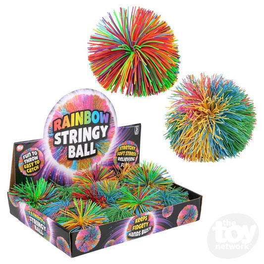 3.5" Rainbow Stringy Ball