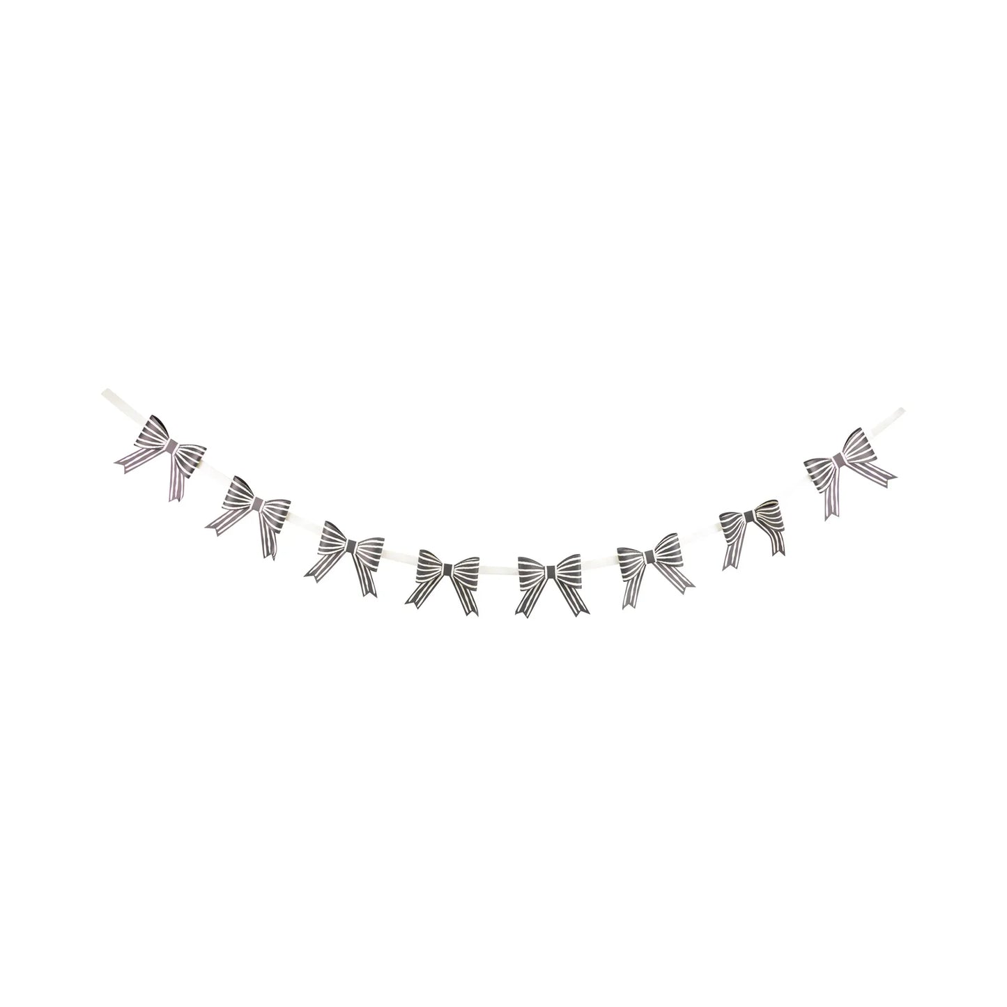 Black and White Bow Banner